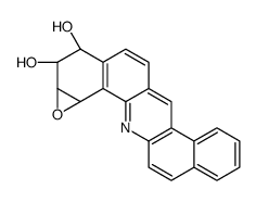(-)-11R,10S-Dihydroxy-9R,8S-epoxy-8,9,10,11-tetrahydrodibenz(a,h)acridine Structure