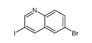 6-溴-3-碘喹啉结构式