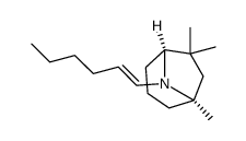 (1R,5S)-8-((E)-hex-1-en-1-yl)-1,6,6-trimethyl-8-azabicyclo[3.2.1]octane结构式