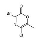 3-bromo-5-chloro-6-methyl-2(H)-1,4-oxazin-2-one Structure