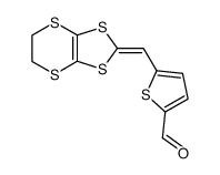 5-(5,6-Dihydro-[1,3]dithiolo[4,5-b][1,4]dithiin-2-ylidenemethyl)-thiophene-2-carbaldehyde结构式