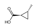 (1S,2S)-2-Methylcyclopropane-1-carboxylicacid Structure