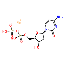 2'-脱氧胞苷-5'-二磷酸三钠盐结构式