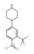 1-(4-硝基-3-三氟甲基苯基)-哌嗪结构式