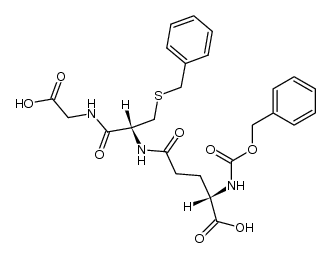 N-[S-benzyl-N-(N-benzyloxycarbonyl-L-γ-glutamyl)-L-cysteinyl]-glycine结构式