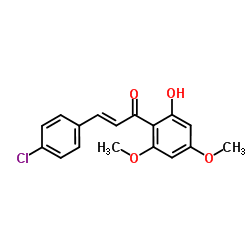 4-Chloro-2'-hydroxy-4',6'-dimethoxychalcone Structure
