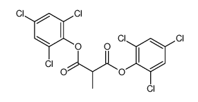 Bis(2,4,6-trichlorophenyl) 2-methylmalonate Structure