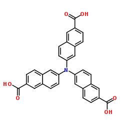 6,6',6''-Nitrilotri(2-naphthoic acid)结构式