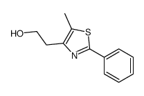 2-(5-甲基-2-苯基-4-噻唑)乙醇结构式