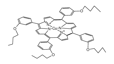 tetra-(m-butoxyphenyl)porphin copper(II) complex结构式
