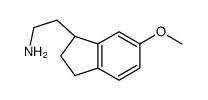 2-[(1S)-6-Methoxy-2,3-dihydro-1H-inden-1-yl]ethanamine结构式