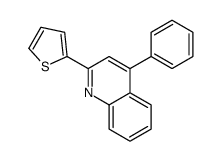 4-phenyl-2-thiophen-2-ylquinoline结构式