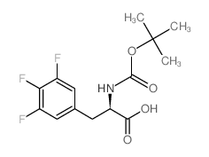 boc-d-3,4,5-trifluorophenylalanine structure