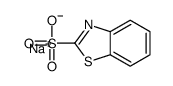 sodium benzothiazole-2-sulphonate Structure