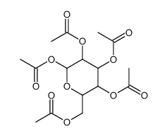 五乙酸酯α-L-吡喃葡萄糖结构式