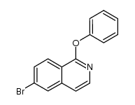 1-苯氧基-6-溴异喹啉结构式