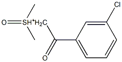 二甲基氧化锍-3-(氯)苯甲酰基甲基结构式