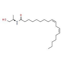 (R)-(+)-Linoleyl-1'-Hydroxy-2'-Propylamide(solution)结构式