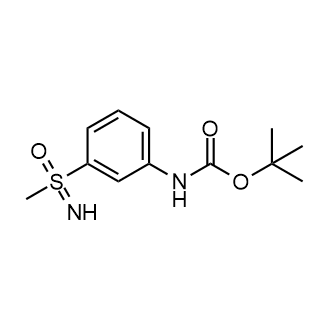 tert-Butyl (3-(S-methylsulfonimidoyl)phenyl)carbamate Structure