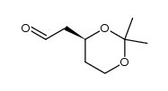 (S)-2-(2,2-dimethyl-1,3-dioxan-4-yl)ethanal Structure