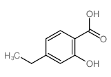 Benzoic acid,4-ethyl-2-hydroxy- Structure