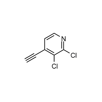 2,3-Dichloro-4-ethynylpyridine Structure