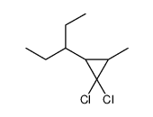 3-(2,2-Dichloro-3-methylcyclopropyl)pentane结构式