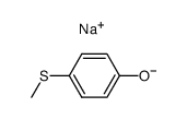 sodium 4-methylthio-phenolate Structure