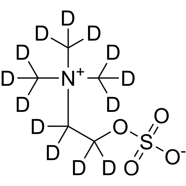 Choline-d13 sulfate Structure