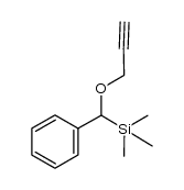 trimethyl(phenyl(prop-2-yn-1-yloxy)methyl)silane结构式