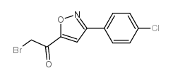 2-溴-1-(4-氯苯基)-5-异唑基-1-乙酮结构式