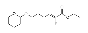 ethyl (Z)-2-fluoro-6-(tetrahydropyran-2-yl)oxy-2-hexenoate Structure