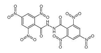 N,N'-bis-(2,4,6-trinitro-benzoyl)-hydrazine结构式