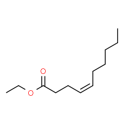 ETHYL TRANS-4-DECENOATE Structure
