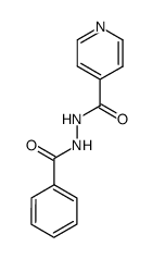 N-benzoyl-N'-isonicotinoylhydrazine Structure