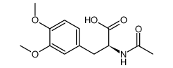 (R,s)-n-乙酰基-3,4-二甲氧基苯丙氨酸结构式