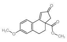 methyl 7-methoxy-2-oxo-4,5-dihydro-3H-cyclopenta[a]naphthalene-3a-carboxylate Structure