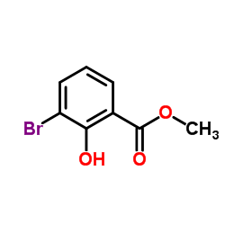 3-溴-2-羟基苯甲酸甲酯结构式