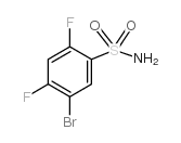 5-bromo-2,4-difluorobenzenesulfonamide Structure