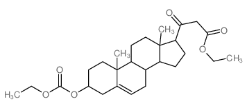 ethyl 3-(3-ethoxycarbonyloxy-10,13-dimethyl-2,3,4,7,8,9,11,12,14,15,16,17-dodecahydro-1H-cyclopenta[a]phenanthren-17-yl)-3-oxo-propanoate结构式