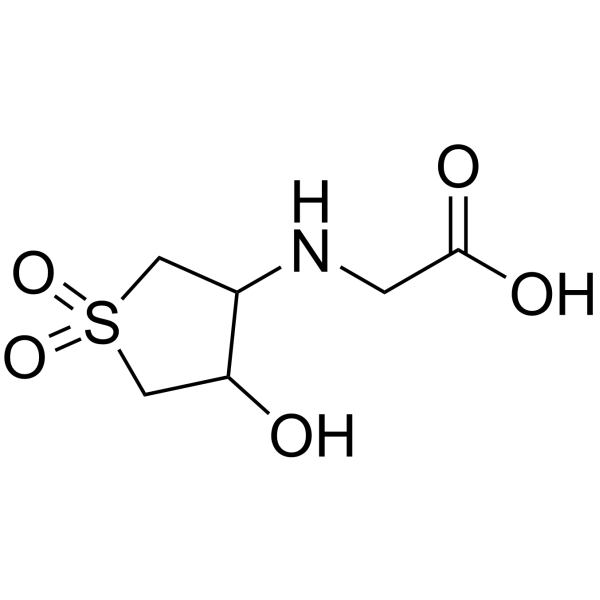 (4-羟基-1,1-二氧代-四氢-1lambda*6*-噻吩-3-基氨基)-乙酸结构式