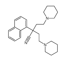 2-naphthalen-1-yl-4-piperidin-1-yl-2-(2-piperidin-1-ylethyl)butanenitrile Structure