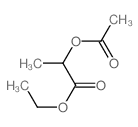Propanoic acid,2-(acetyloxy)-, ethyl ester结构式