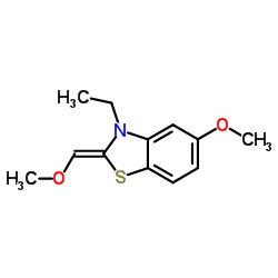 1-(3-乙基-5-甲氧基-2(3H)-苯并噻唑亚基)-2-丙酮结构式