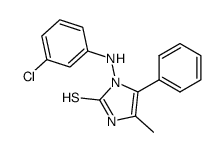 1-(3-Chloro-phenylamino)-4-methyl-5-phenyl-1H-imidazole-2-thiol Structure
