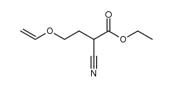 4-Vinyloxy-2-cyan-ethylbutanoat Structure