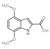 4,7-二甲氧基-1H-吲哚-2-羧酸结构式