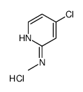 2-PYRIDINAMINE, 4-CHLORO-N-METHYL-, MONOHYDROCHLORIDE structure