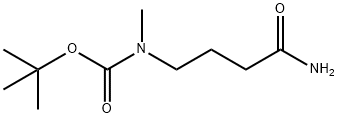 tert-butyl 3-carbamoylpropylmethylcarbamate Structure