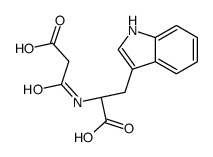 N-(2-羧基乙酰基)-D-色氨酸结构式